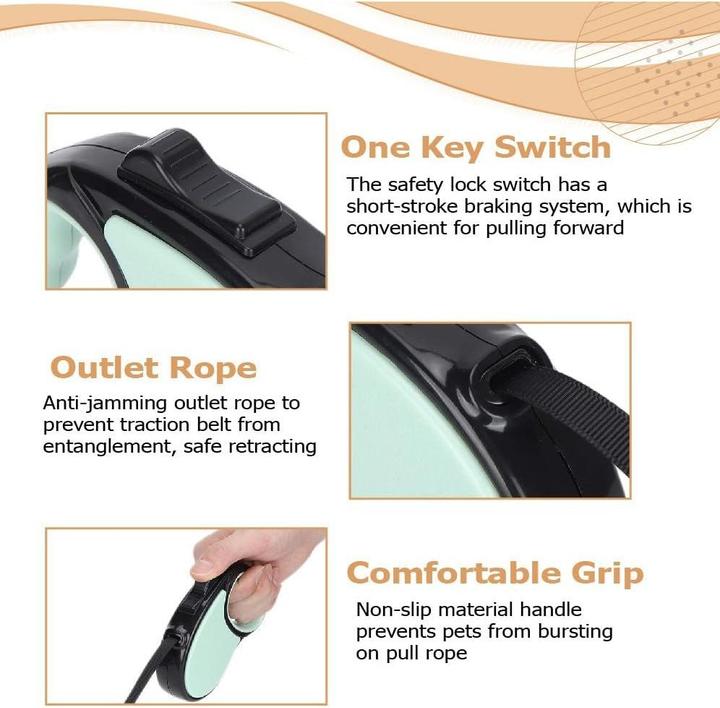 Actual product image Cbx Automatische strapazierfähige Hundeleine Flexi 3m (Dog, Dog sport)