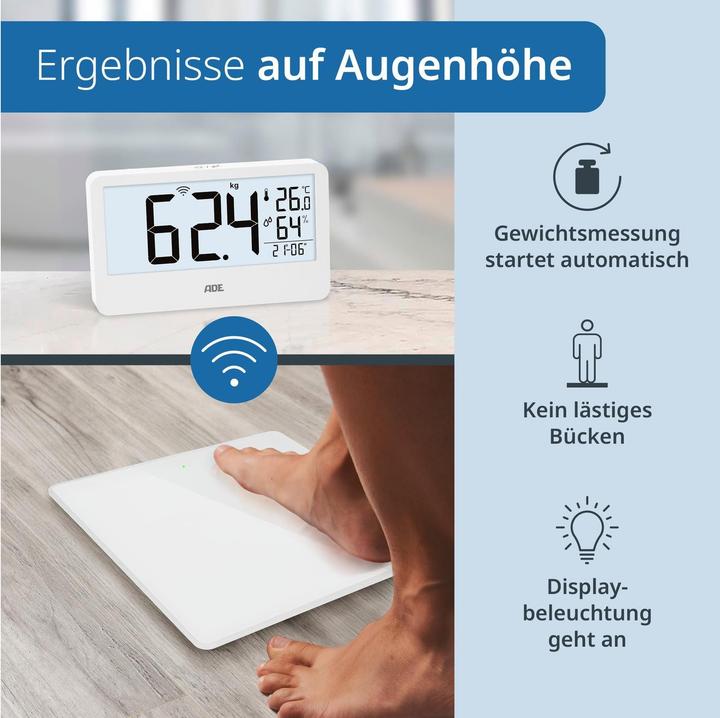 Produktbild ADE Personenwaage Ronja BE2500-1/-2 Weiss (180 kg)