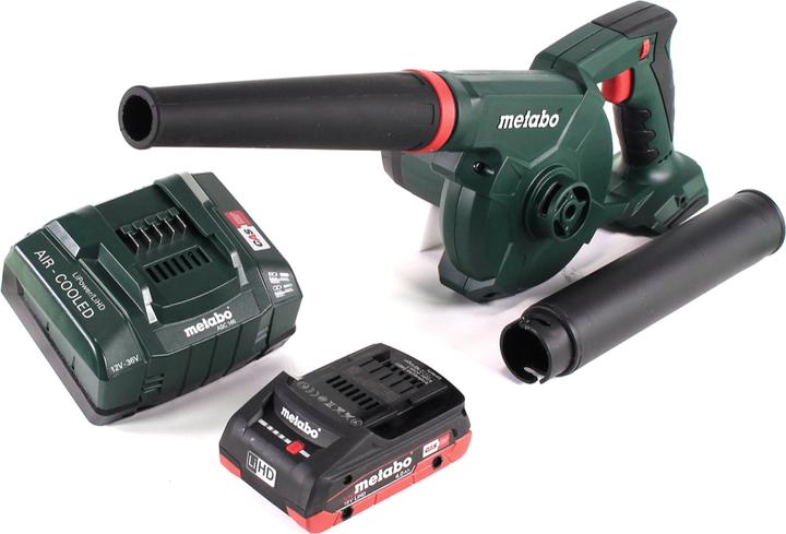 Actual product image Metabo AG 18 Battery blower 18 V + 1x LiHD battery 4.0 Ah + charger (Rechargeable battery operated, Leaf vacuums)