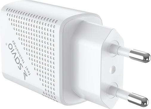 Actual product image Elmak SAVIO LA-05 USB fast charging power supply 3.0 18W + 1m cable USB type C charger (1 m, USB 3.0)