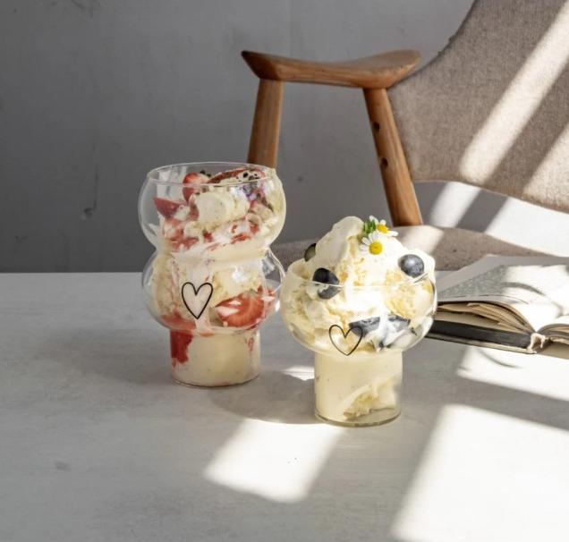 Produktbild Eulenschnitt Bubble Glas Herz - von (0.20 l)