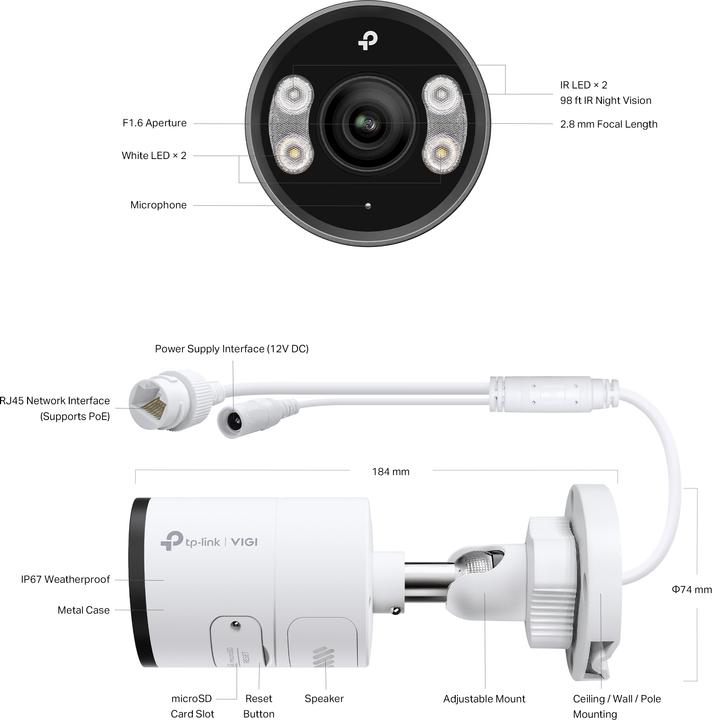 Actual product image TP-Link Caméra IP PRO IA INSIGHT-S345(2.8mm) (2688 x 1520 pixels)