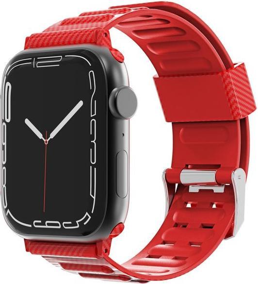 Produktbild MU Style Carbon Look Series TPU Kunststoff Armband (41 mm, 38 mm, 40 mm, TPU Plastik)