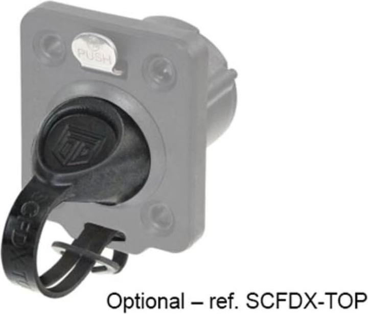 Actual product image Neutrik NC3FDX-TOP 3-pole panel jack