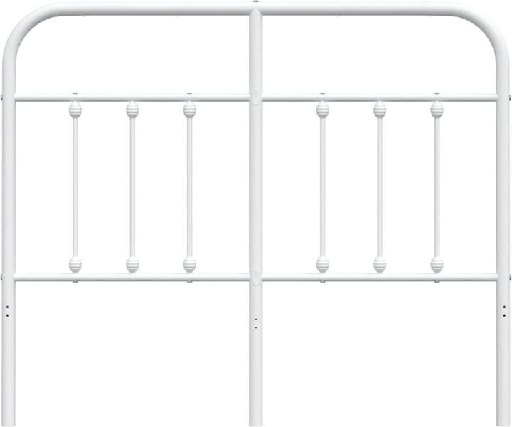Actual product image vidaXL Kopfteil Metall Weiss 120 cm, Farbe: Weiss, Material (125 x 3 x 100 cm)