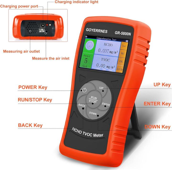 Image du produit Goyerrnes Formaldehyd- und Luftqualitätsdetektor GR-5800N