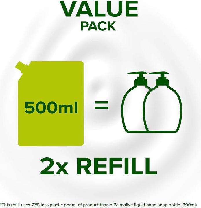 Produktbild Palmolive Naturals Kokosnuss & Milch Flüssigseife Nachfüllpackung (Handseife Nachfüllpackung, 500 ml)