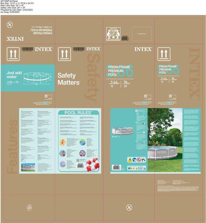 Produktbild Intex Prism Frame (Ø 366 x 76 cm)