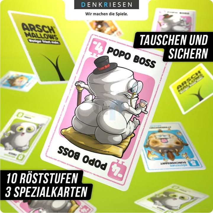 Actual product image Denkriesen Arschmallows® - "Less Eats More" (German)