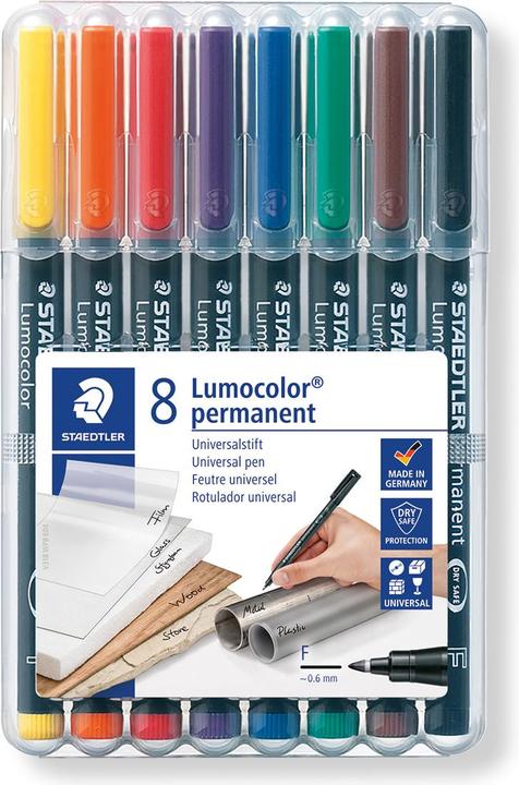Actual product image Staedtler Lumocolor (8x)