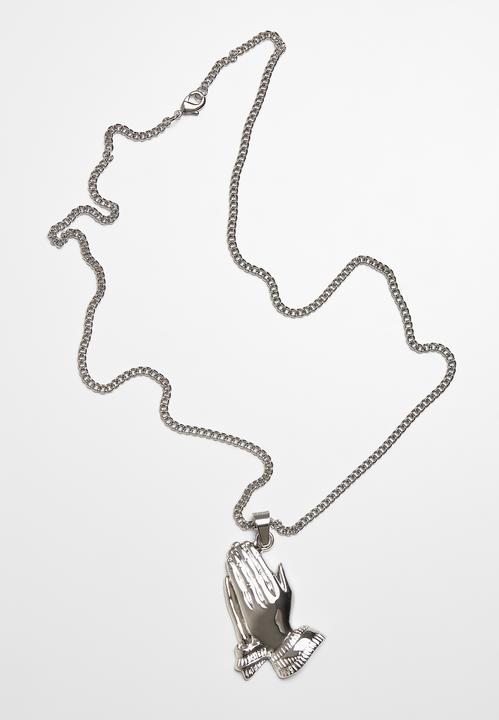 Produktbild Urban Classics Pray Hands Necklace (Array, Oberstoff 1: 60% Zink Legierung 40% Eisen)