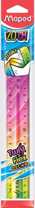 Actual product image Maped Twist'n Flex DECOR flat ruler, 200 mm, unbreakable (20 cm)