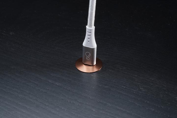 Actual product image Ochno Socket - USB-C outlet w. locking screw 1m cable in Copper (1 m, USB 3.2 Gen 2)