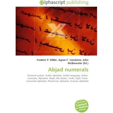 Abjad numerals, Fachbücher von Agnes F. Vandome, Frederic P. Miller, John McBrewster
