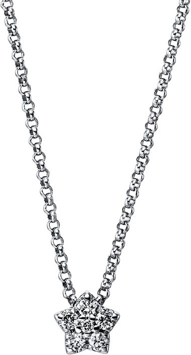 Produktbild Goldberg Diamant Collier 14 kt WG "Stern" (14kt Weissgold)