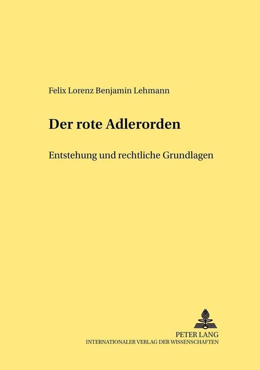 Produktbild Der Rote Adlerorden (Deutsch, Felix Lehmann, 2002)