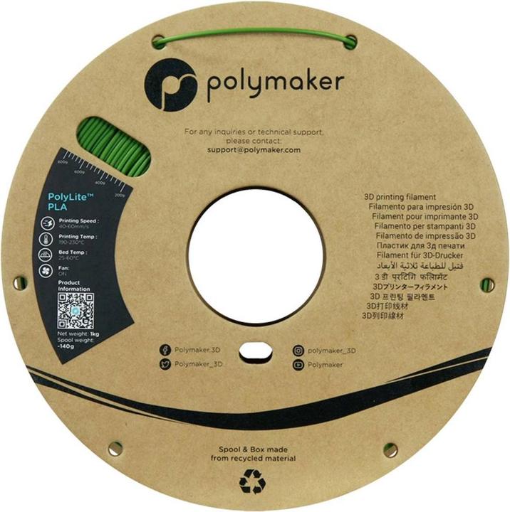 Produktbild Polymaker PolyLite PLA (PLA, 1.75 mm, 1000 g)