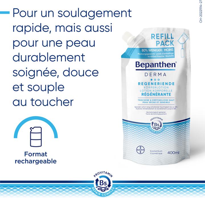 Produktbild Bepanthen Derma Regenerierende Körperlotion - Nachfüllbeutel (Körperlotion, 400 ml)