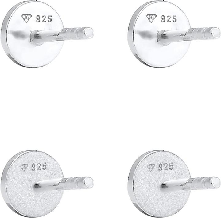 Actual product image Elli Basic ear studs, geo, circle, organic (925 sterling silver)