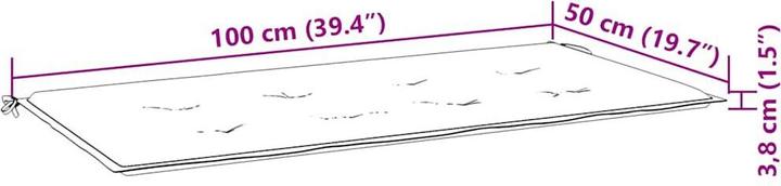 Actual product image VidaXL Veva (100 x 50 x 3 cm)