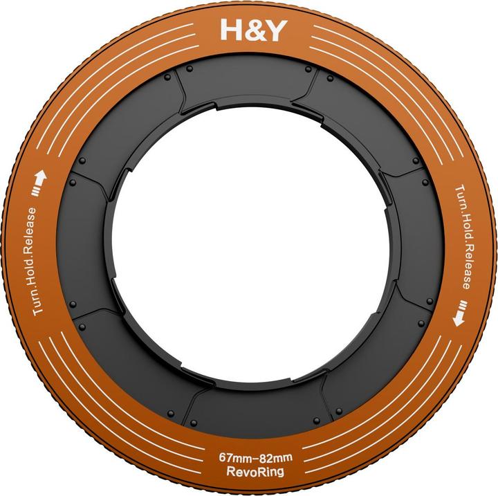 Immagine prodotto H&Y RevoRing 67-82mm Variable Adapter For 82mm - Orange (HY-RS82-O) (Adattatori per filtri, 82 mm)