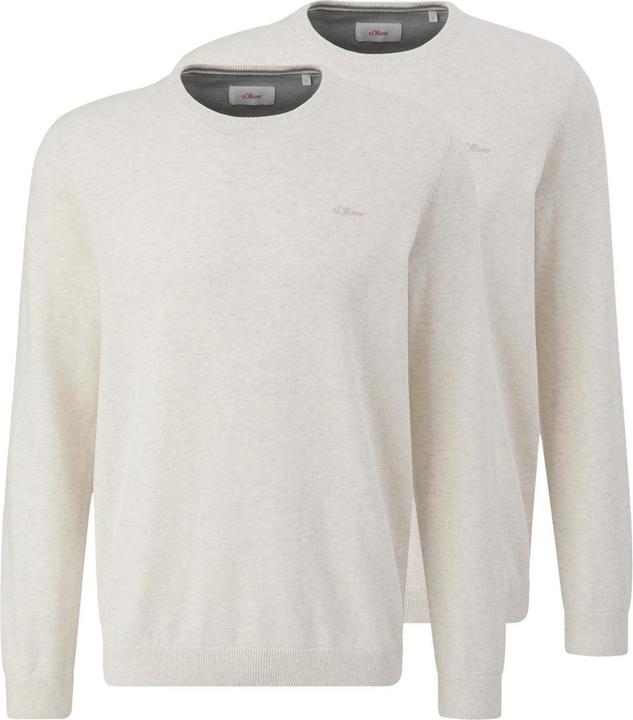 Actual product image s.Oliver Fashion - Basic - Pullover - 2er Pack (3XL Weiss) (3XL)