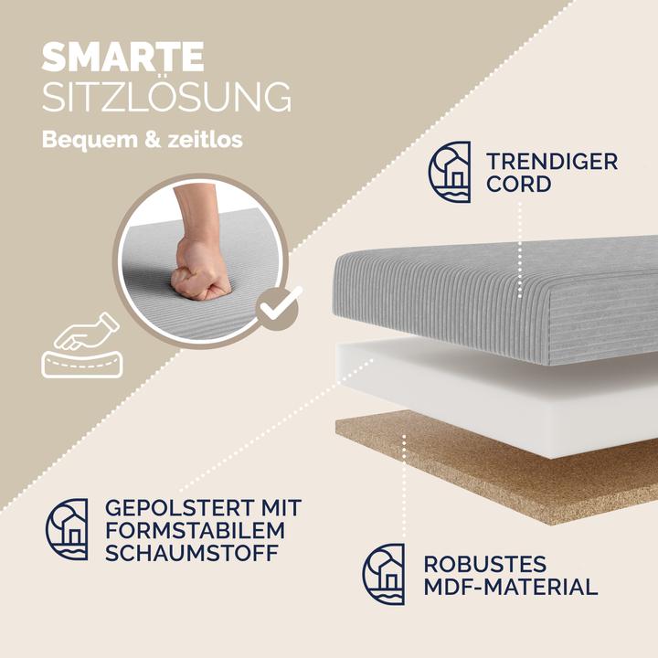 Image du produit Casaria Coffre de siège Cord (76 cm)