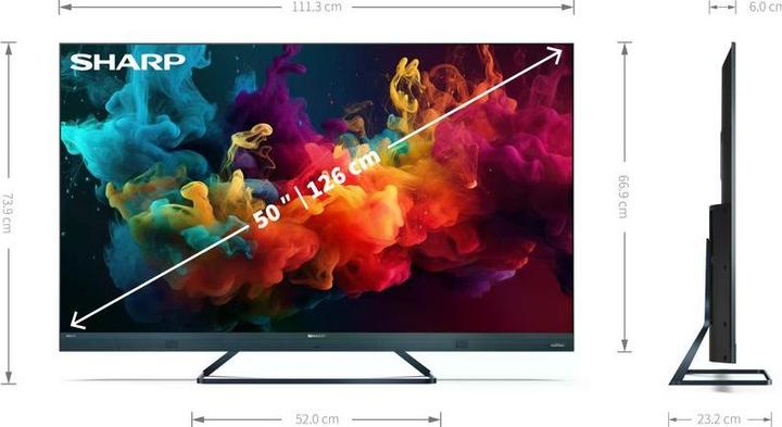 Produktbild Sharp 50FQ5EG (50", QLED, 4K, 2023)