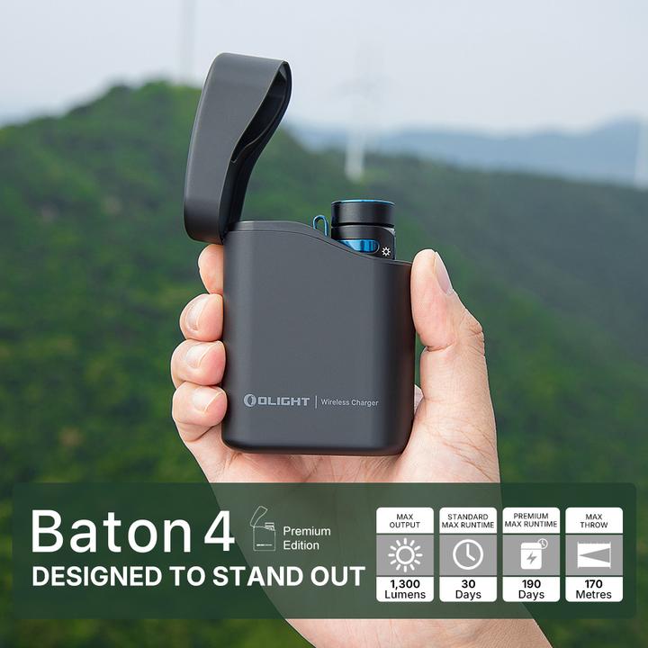 Actual product image Olight Baton 4 Premium Edition LED torch battery-powered 1300lm 35h 194g (6.30 cm, 1300 lm)