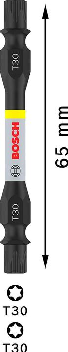 Actual product image Bosch Professional Zubehör PRO Impact screwdriver bit with double blades and pick and click inserts, T30, 65 mm (T30)