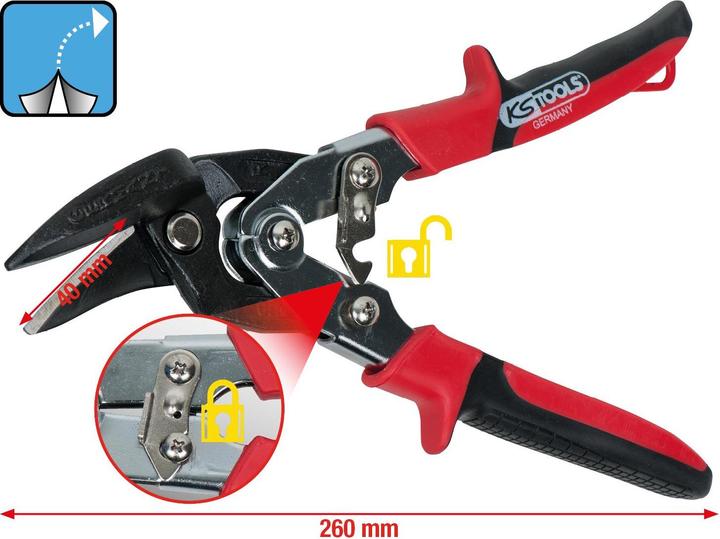 Actual product image KS Tools Figure flow shear (260 mm)