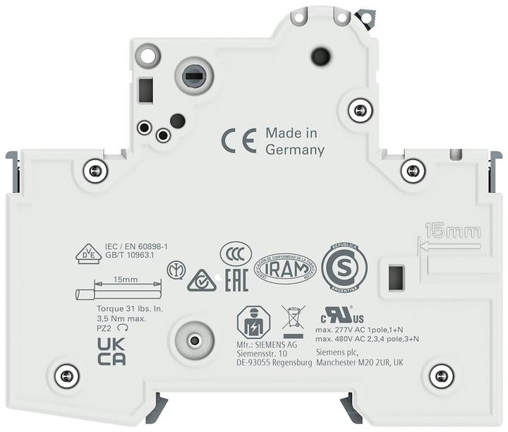 Produktbild Siemens Sicherungsautomat 5SY6 16A Typ B 6kA