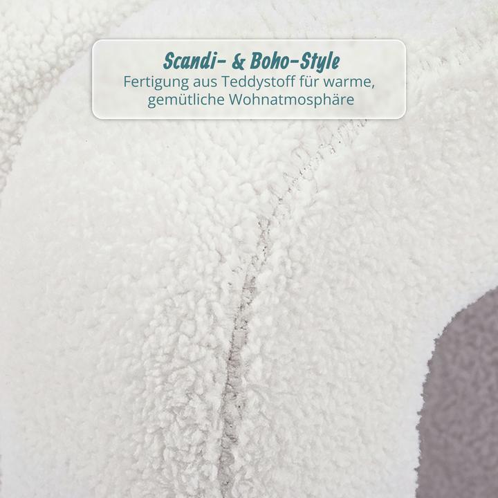 Produktbild Relaxdays Teddyfell-Hocker