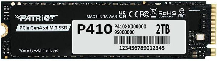Produktbild Patriot SSD 2TB M.2 P410 PCIe 4.0 5000/4500 (2000 GB, M.2 2280)