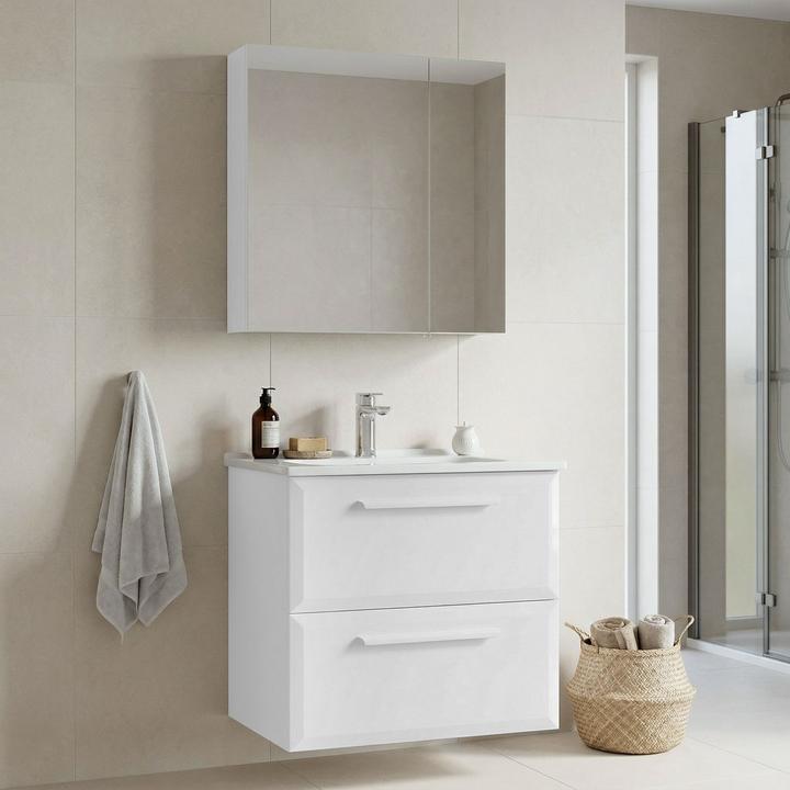 Produktbild Homitis Nuvola 65 v2 Bathroom Cabinet With Sink & Mirror Set (2 Pieces)