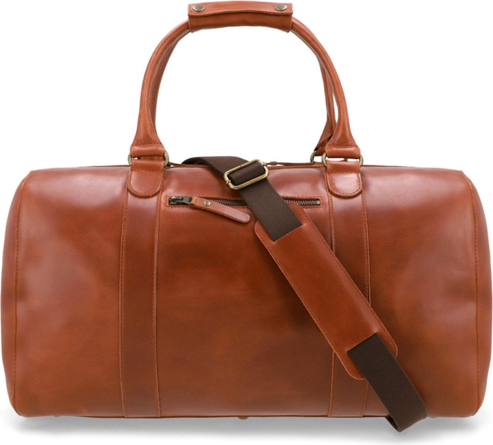 Produktbild Buckle & Seam Leder Weekender Willow Cognac / (37 l, Handgepäck (bis 50l))