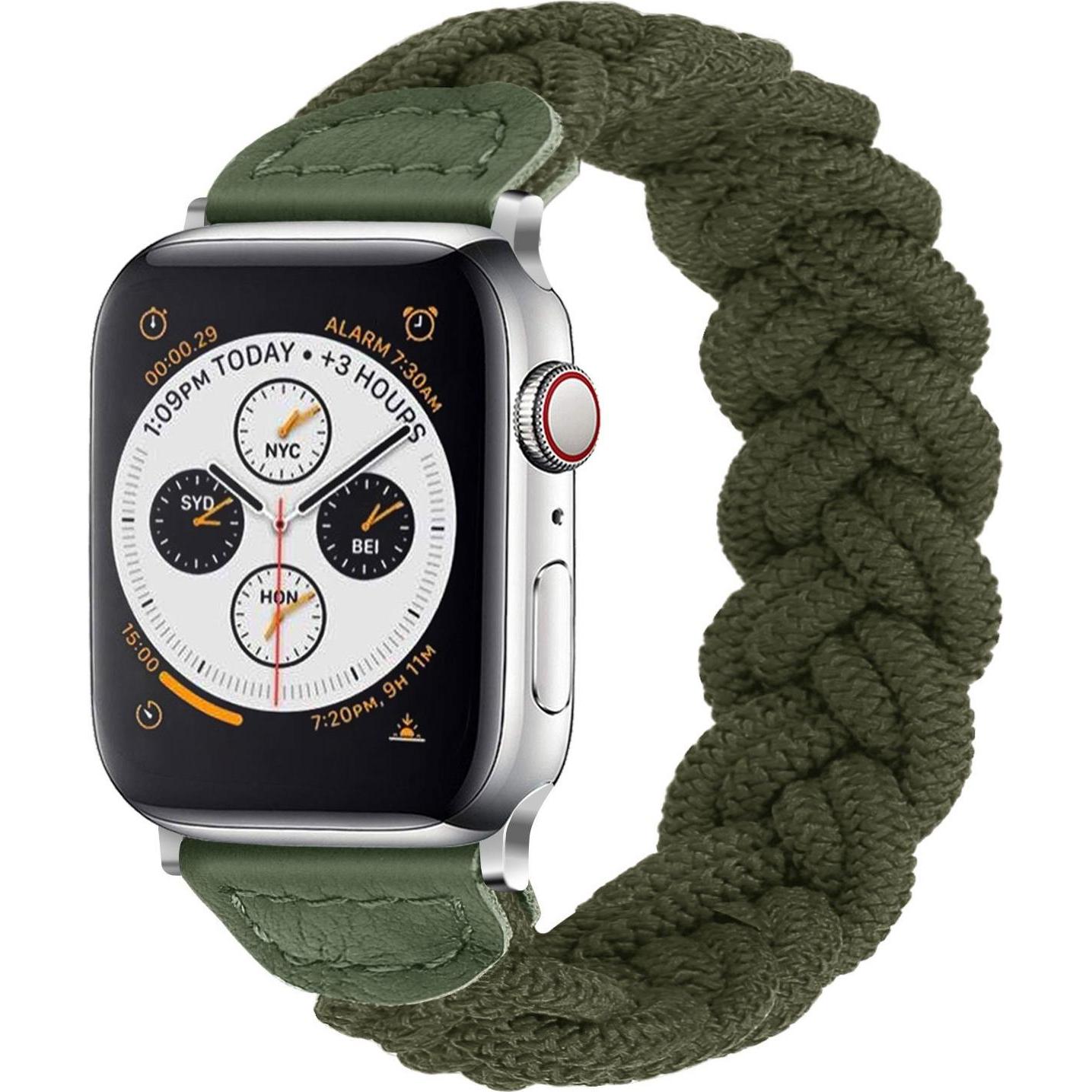 Thumbnail - Strap-it Nylonarmband (Nylon, Apple Watch), Uhrenarmband, Grün
