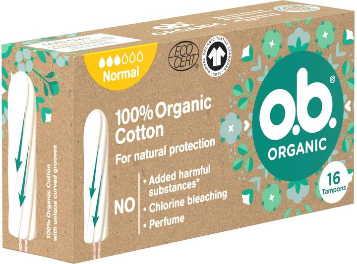 Produktbild o.b. Organic Normal Box (16 x, Normal)