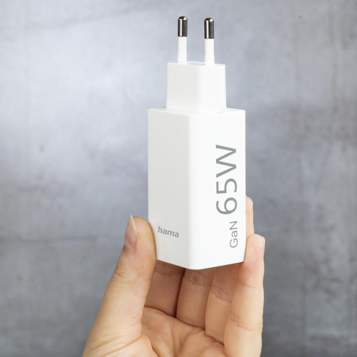 Immagine prodotto Hama Caricabatterie GaN + cavo USB (65 W)