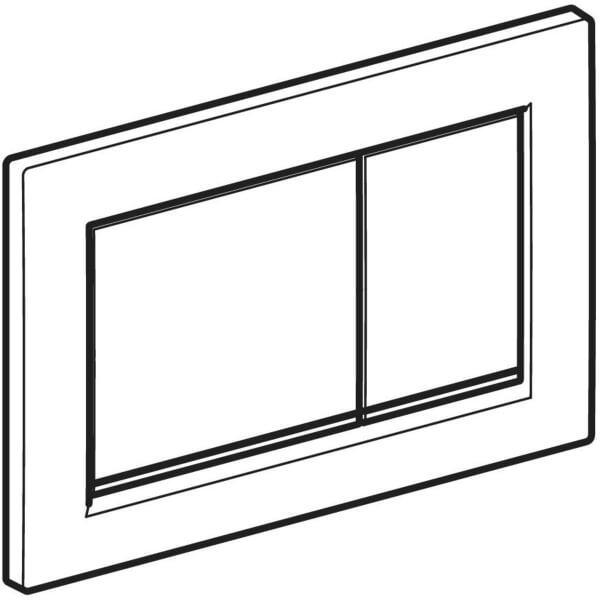 Actual product image Geberit Omega30 actuator plate