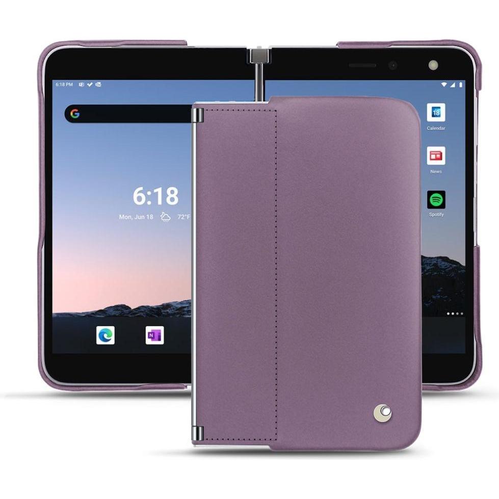 Noreve Lederschutzhülle (Microsoft Surface Duo 2), Smartphone Hülle, Violett