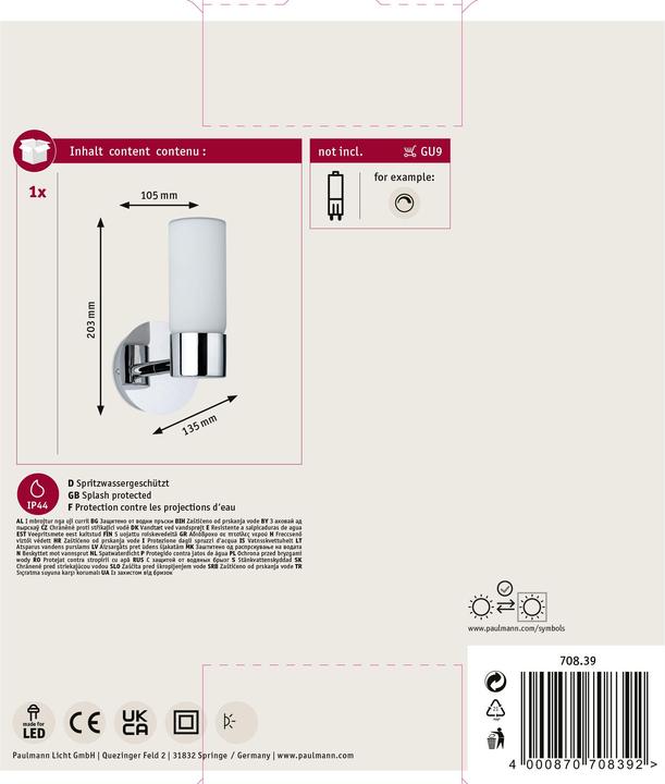 Actual product image Paulmann Eleon (G9)