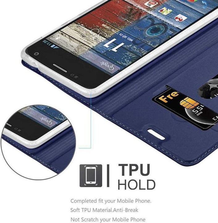 Actual product image Cadorabo Book Classy Style Cover (Motorola Moto G2 (2nd Gen))