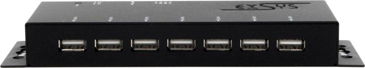 Immagine prodotto Exsys GmbH 7-Port USB 2.0 HUB (Metallgehäuse), inkl (USB-B, 7 Porti)
