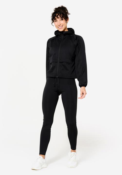 Produktbild Domyos Trainingsjacke Damen perforiert - Light schwarz (M)