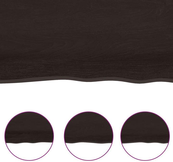Produktbild VidaXL Tischplatte 100x60x4 cm Massivholz Eiche Behandelt (100 x 60 x 4 cm)