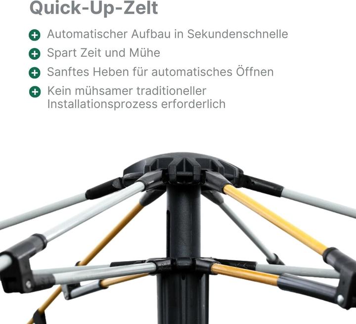 Actual product image Hermex Camping tent for 3-4 people Quick-Up tent Automatic tent Festival tent (Inflatable tent, 3.40 kg, 4 persons)