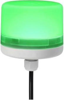 Rs Pro LED continuous LED signal lamp green, 24 V dc, Ø 70mm x 75mm