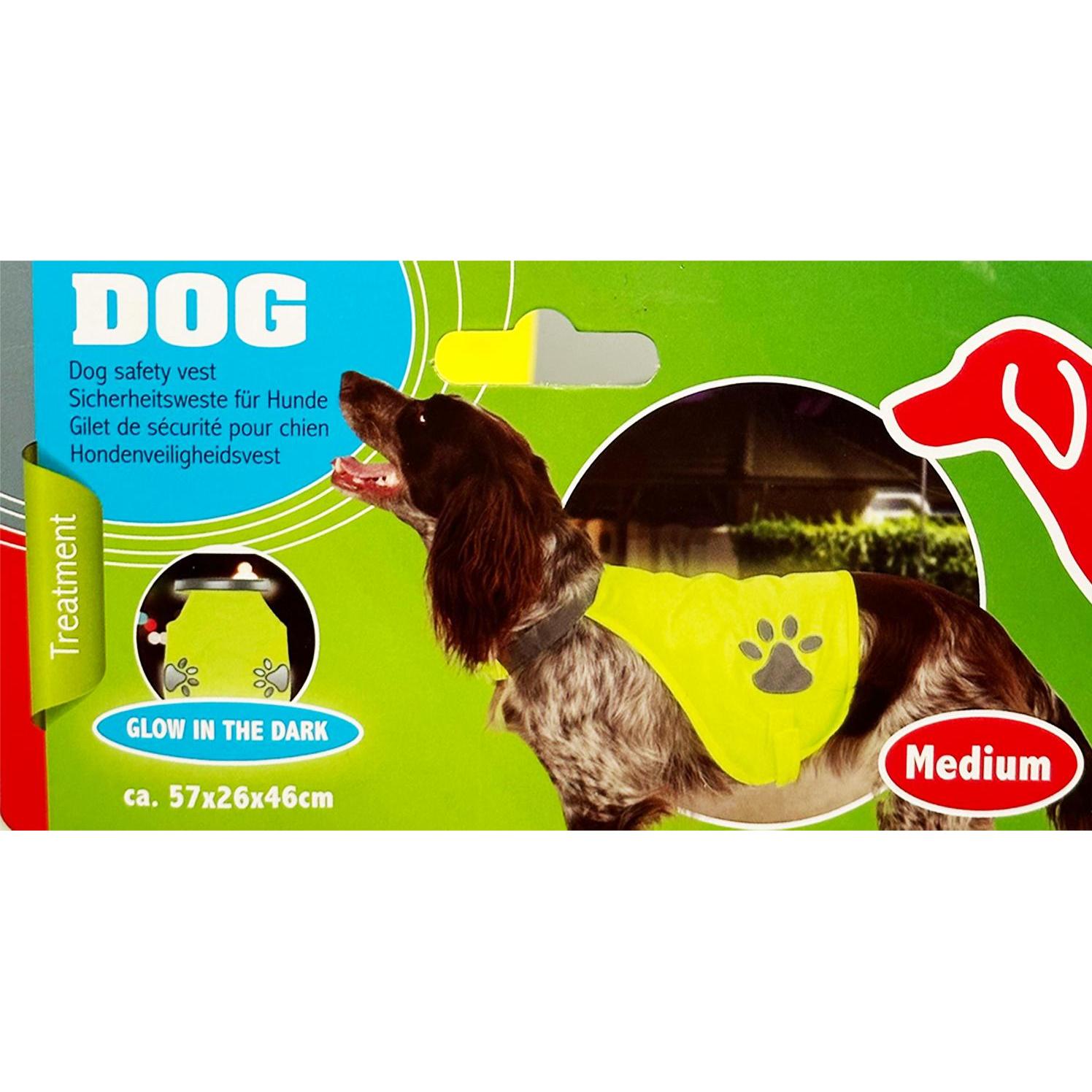 Mojawo Hunde-Sicherheitsweste Warnweste Signalweste (Hund, Allgemein), Halsband + Leine
