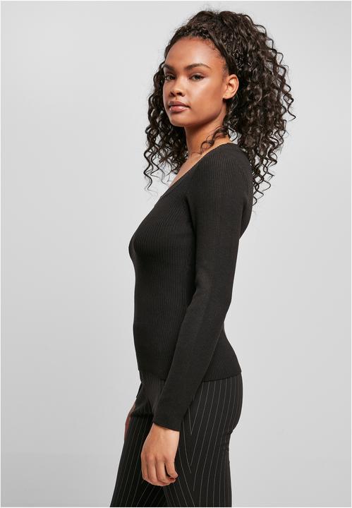 Produktbild Urban Classics Ladies Wide Neckline Sweater (XS)